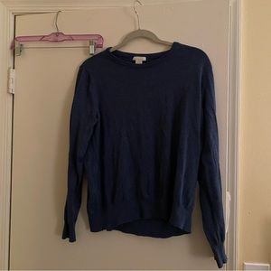 H&M Basic Blue Long-sleeve Top.
